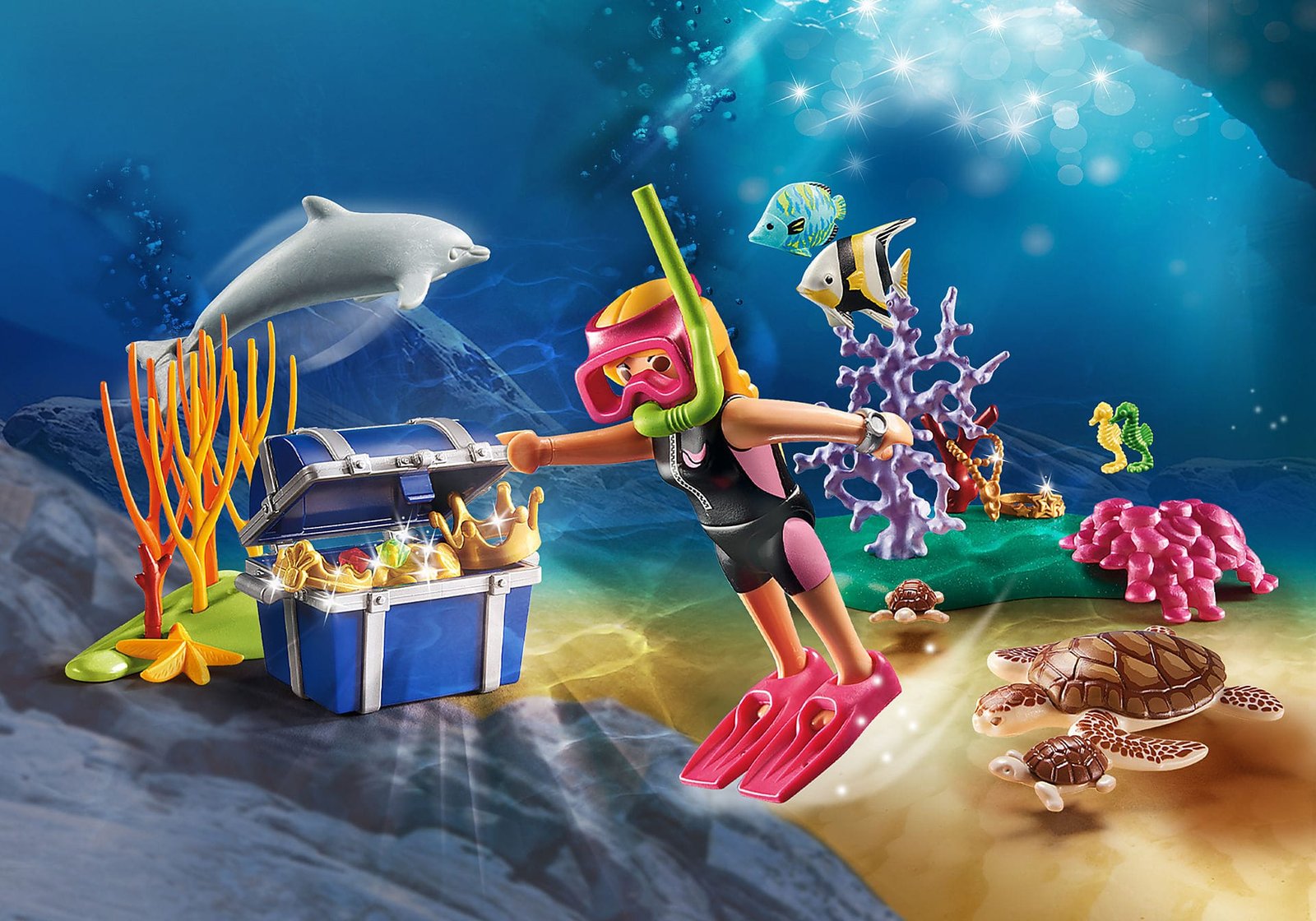 Playmobil 70678 Treasure Diver Gift Set ชุดของขวัญ นักประดาน้ำหาสมบัติ