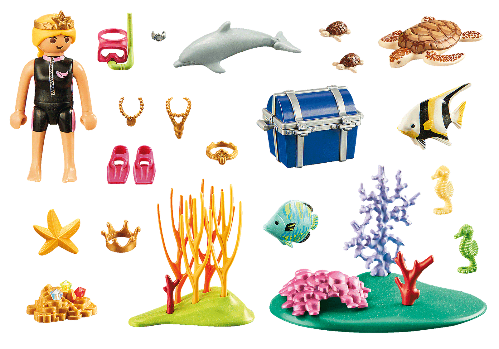 Playmobil 70678 Treasure Diver Gift Set ชุดของขวัญ นักประดาน้ำหาสมบัติ - Image 3