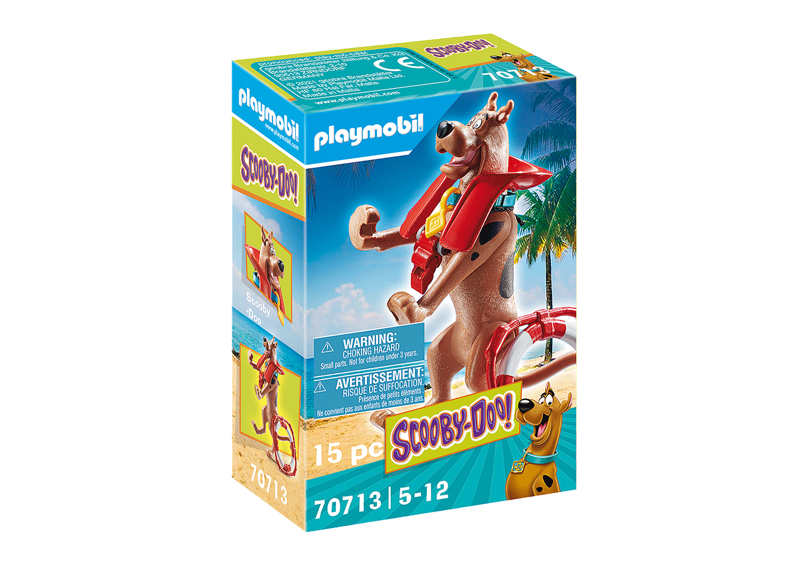 Playmobil 70713 SCOOBY-DOO! Collectible Lifeguard Figure สคูบี้ดู! ชุดไลฟ์การ์ด - Image 2