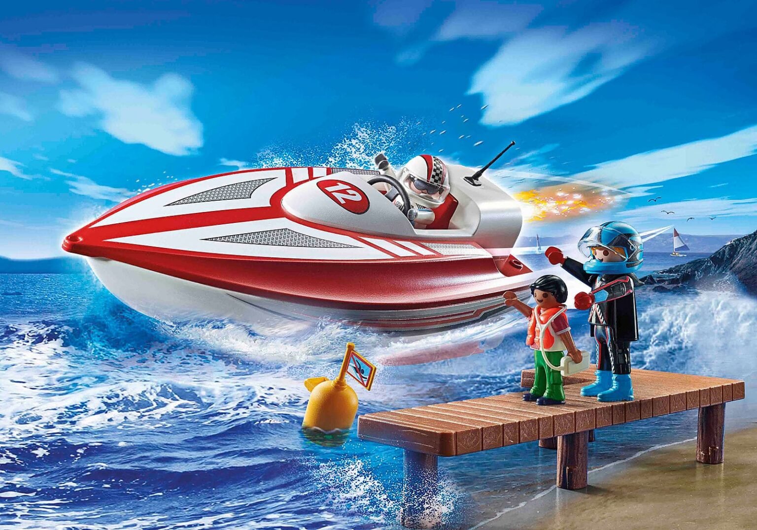 Playmobil 70744 Promo Pack Speedboat Racer โปรโมแพ็ค นักแข่งสปีดโบ้ท