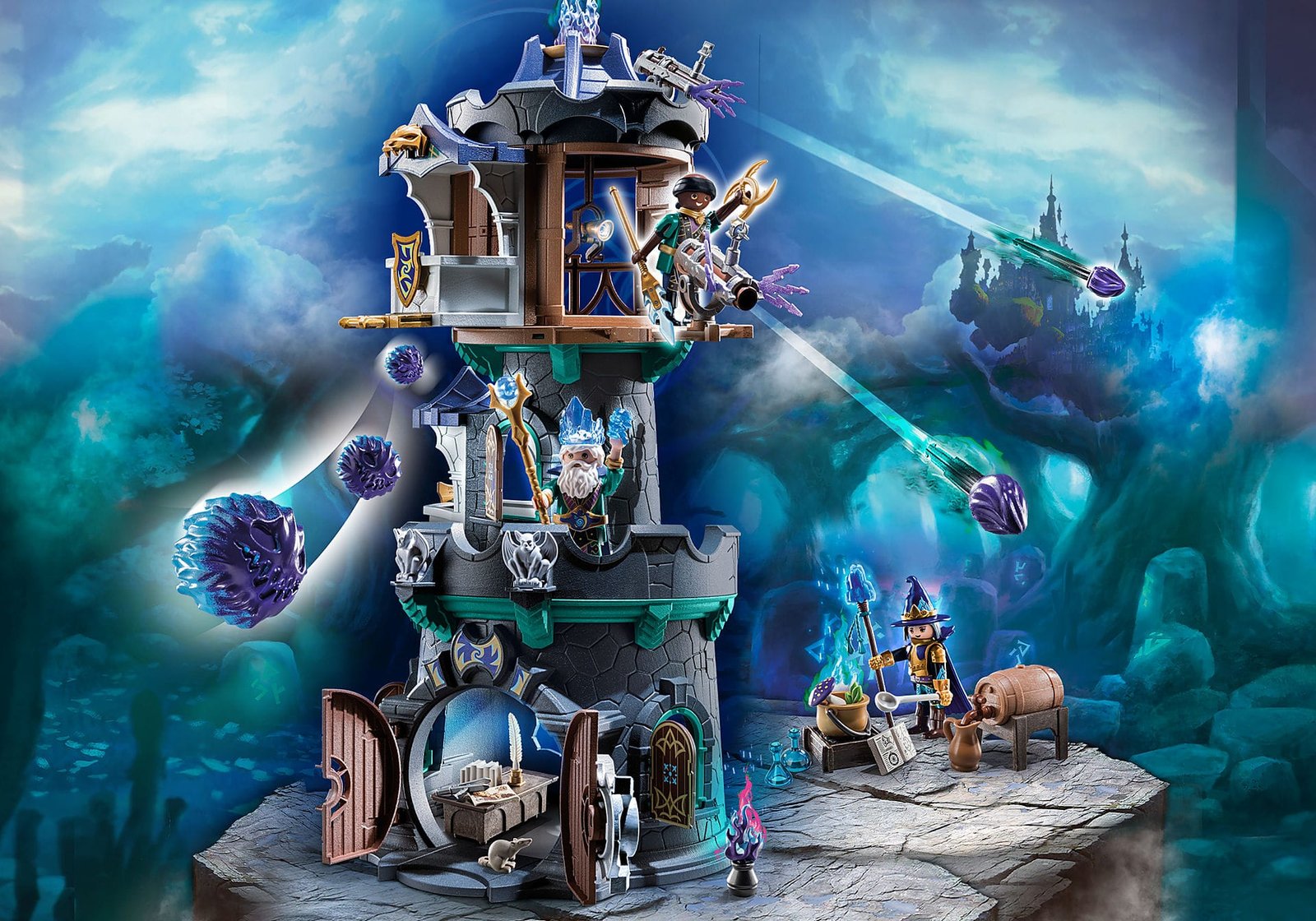 Playmobil 70745 Violet Vale - Wizard Tower โนเวลมอร์ ไวโอเล็ตเวล-หอคอยพ่อมด