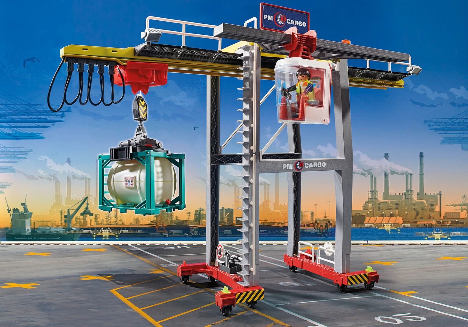 Playmobil 70770 Cargo Crane with Container คาร์โก้ เครนขนส่งสินค้าพร้อมตู้คอนเทนเนอร์