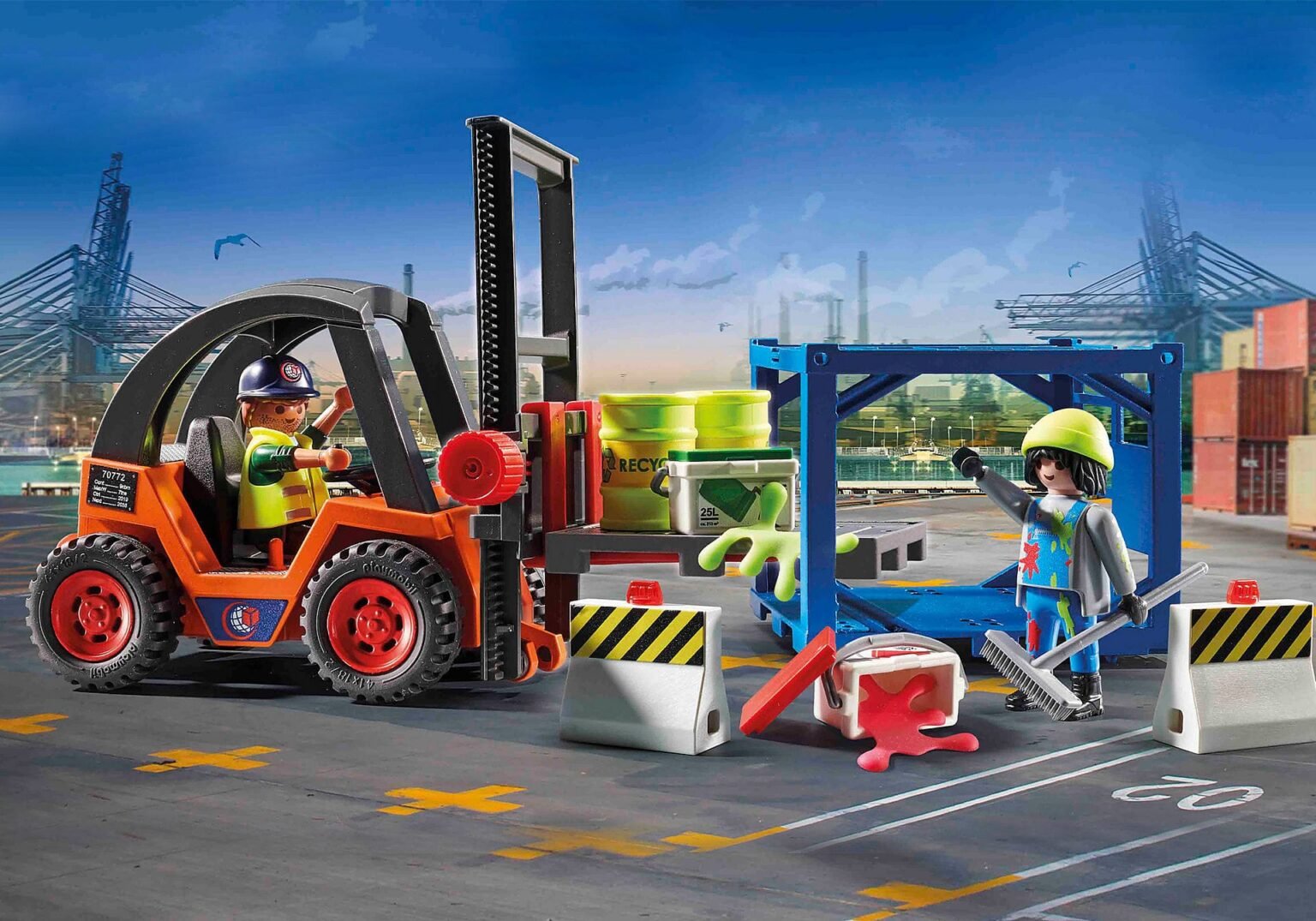 Playmobil 70772 Cargo Forklift with Freight คาร์โก้ รถยกพร้อมสินค้า