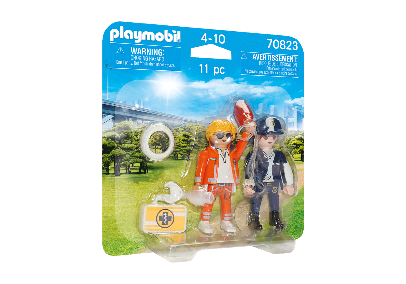 Alternative view of Playmobil 70823 DuoPack Doctor and Police Officer ดูโอ้ แพทย์และเจ้าหน้าที่ตำรวจ