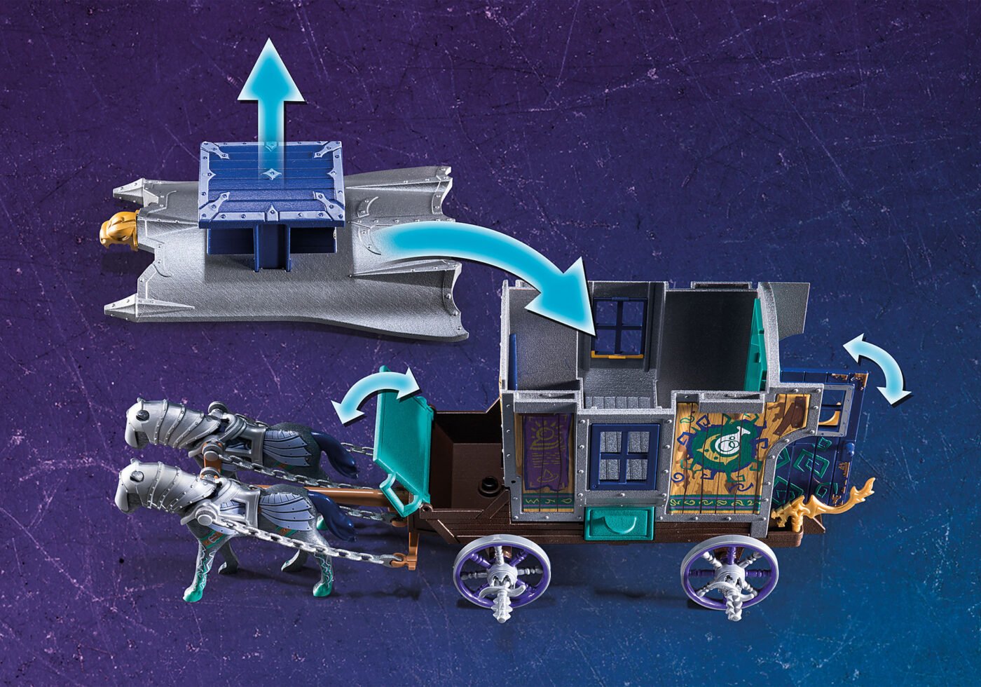 Playmobil 70903 Violet Vale - Merchant Carriage โนเวลมอร์ ไวโอเล็ตเวล รถพ่อค้า - Image 4