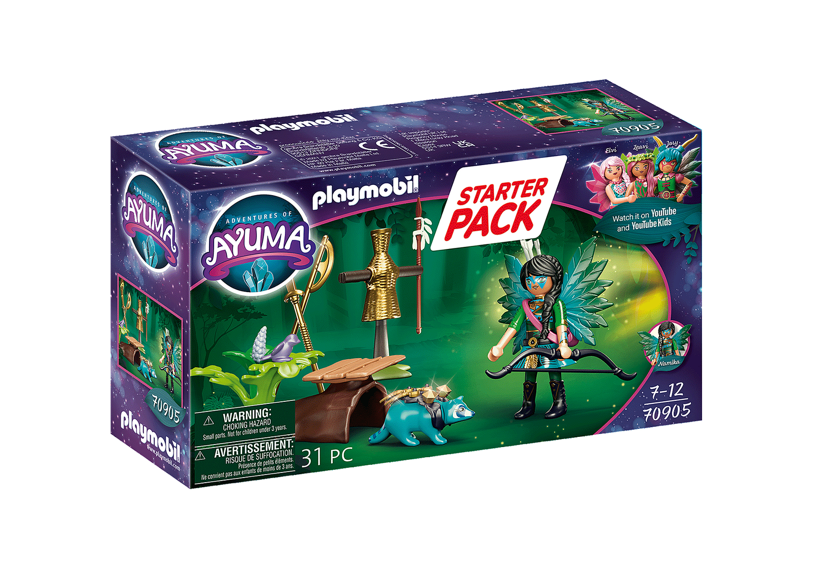 Playmobil 70905 Starter Pack Knight Fairy with raccoon สตาร์ทเตอร์ แพ็ค ไนท์แฟรี่กับแรคคูน - Image 2