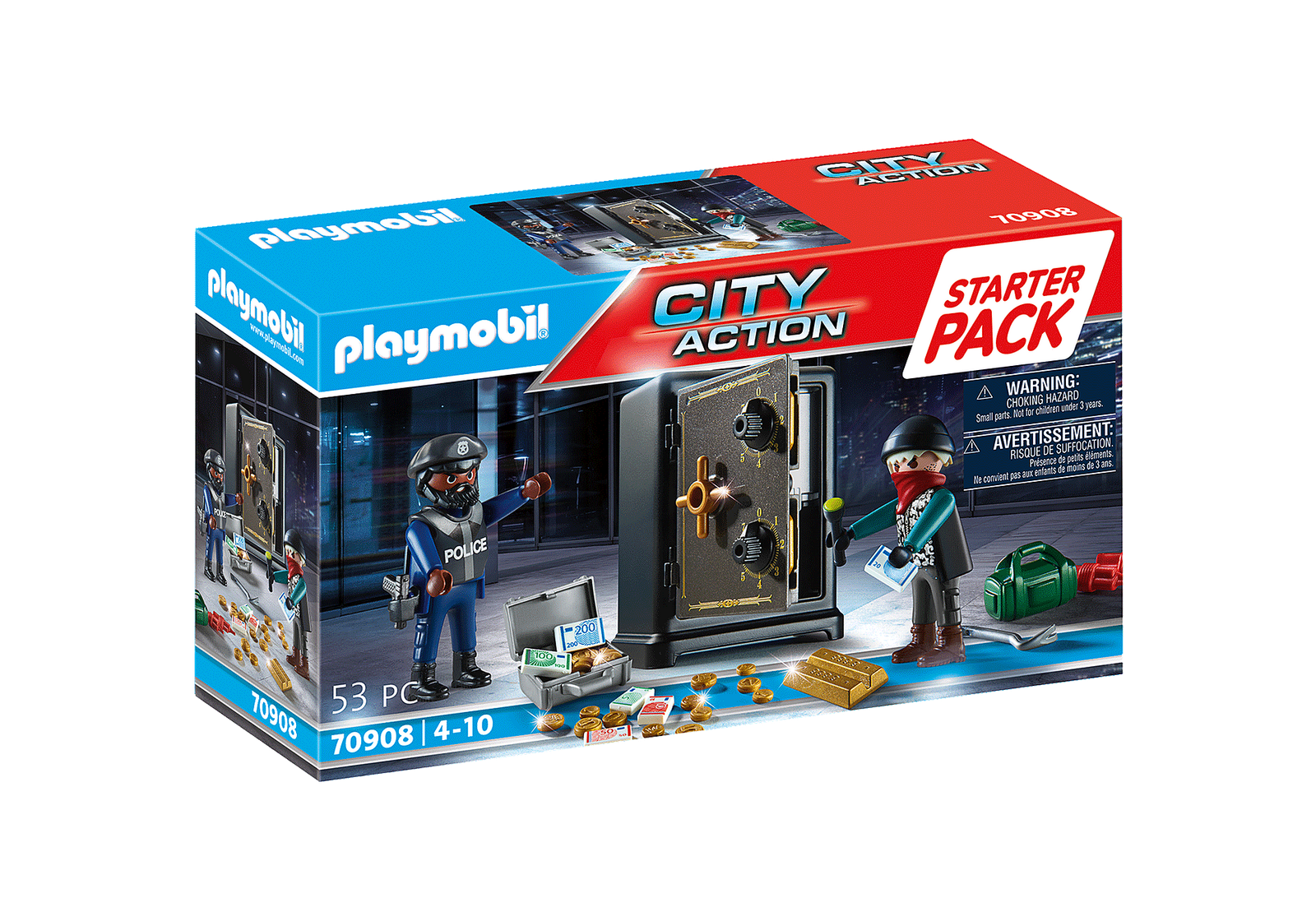 Playmobil 70908 Starter Pack Bank Robbery สตาร์ทเตอร์ แพ็ค การโจรกรรมธนาคาร - Image 2