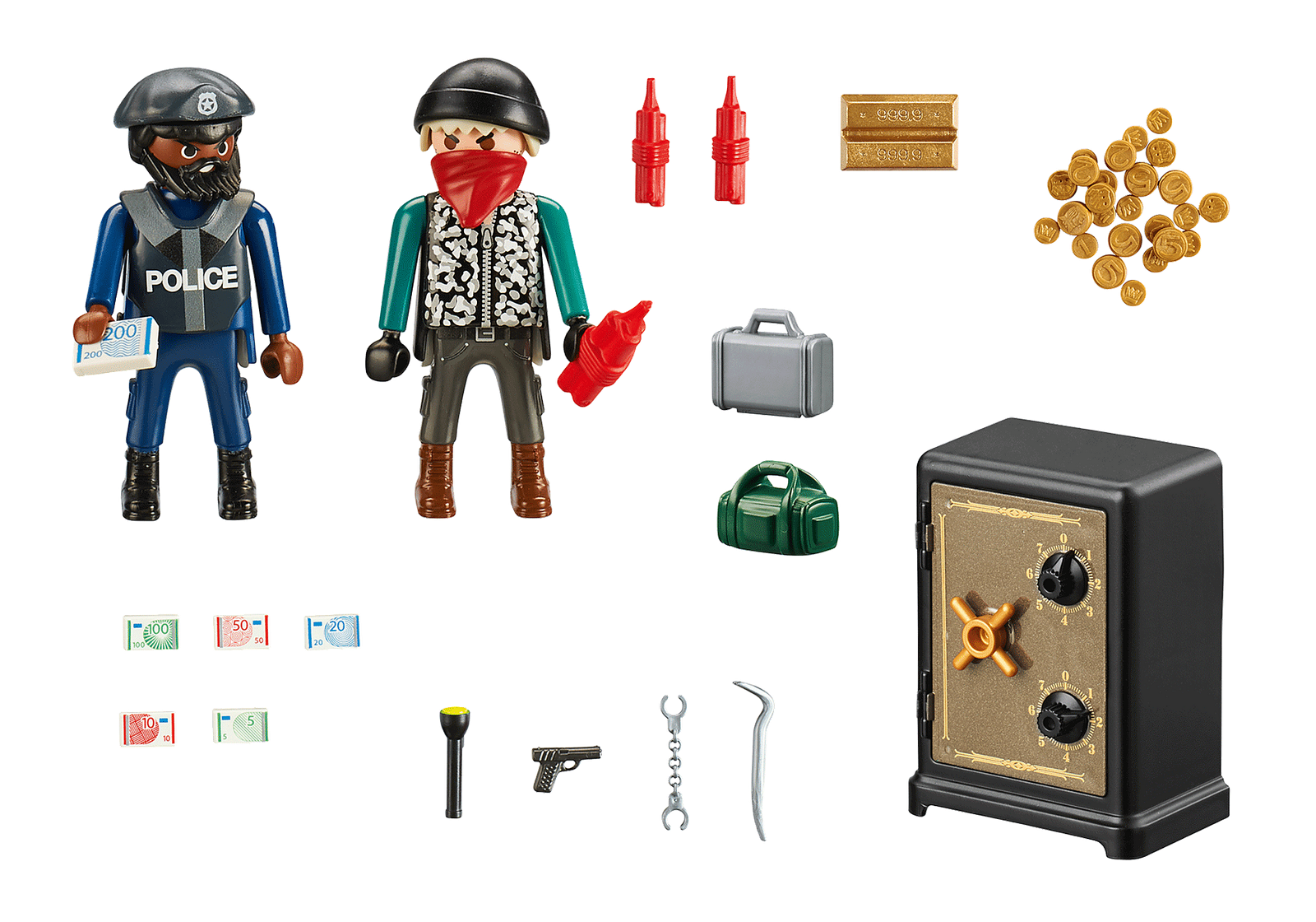 Playmobil 70908 Starter Pack Bank Robbery สตาร์ทเตอร์ แพ็ค การโจรกรรมธนาคาร - Image 3