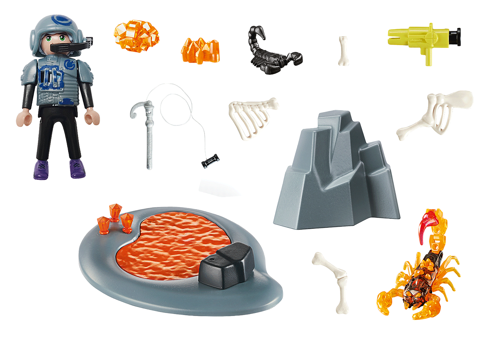 Playmobil 70909 Starter Pack Dino Rise: Fire Scorpion สตาร์ทเตอร์ แพ็ค ไดโน ไรซ์ : แมงป่องไฟ - Image 3