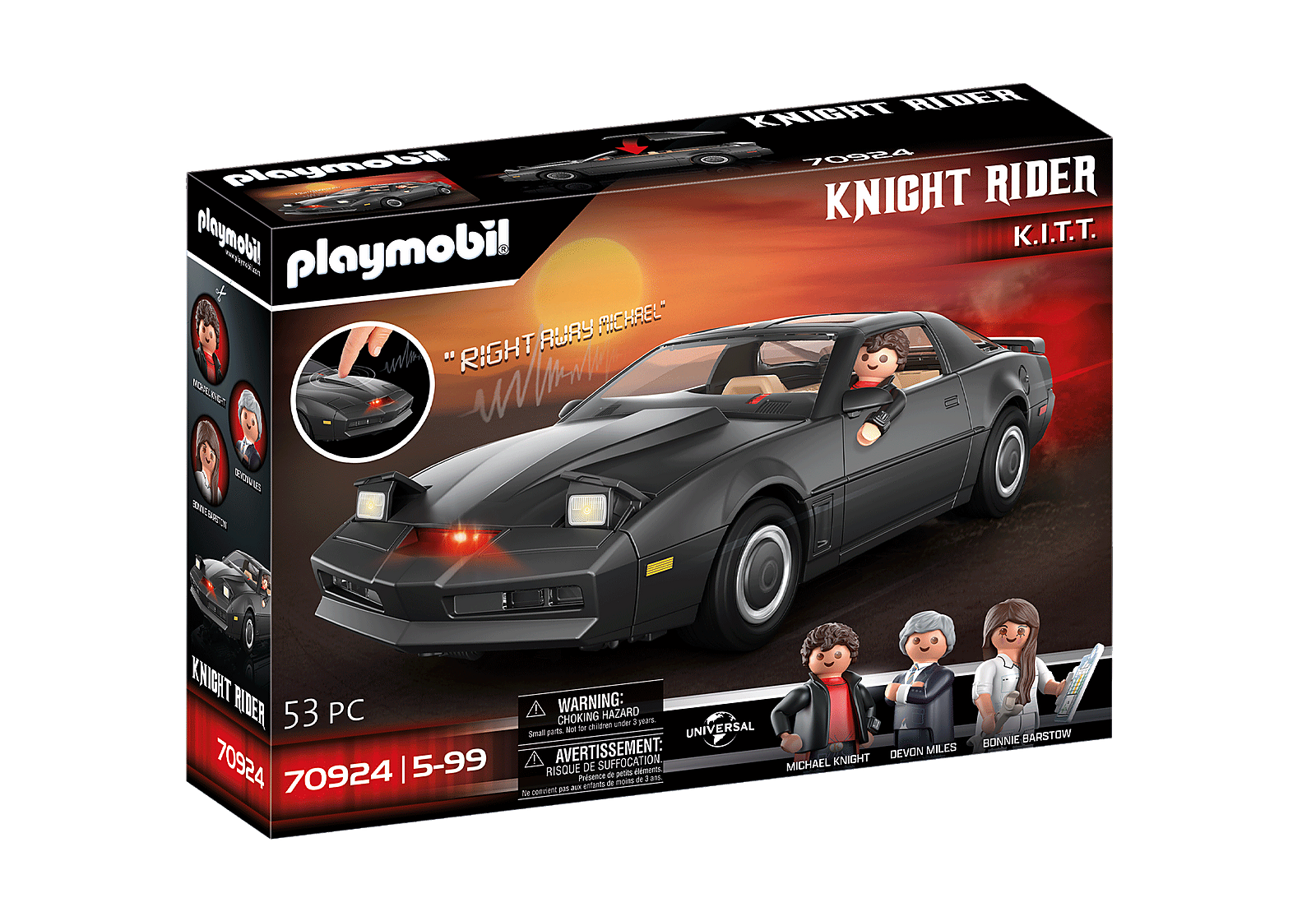 Playmobil 70924 Knight Rider K.I.T.T. มูฟวี่คาร์ รถไนท์ไรเดอร์ K.I.T.T. - Image 2