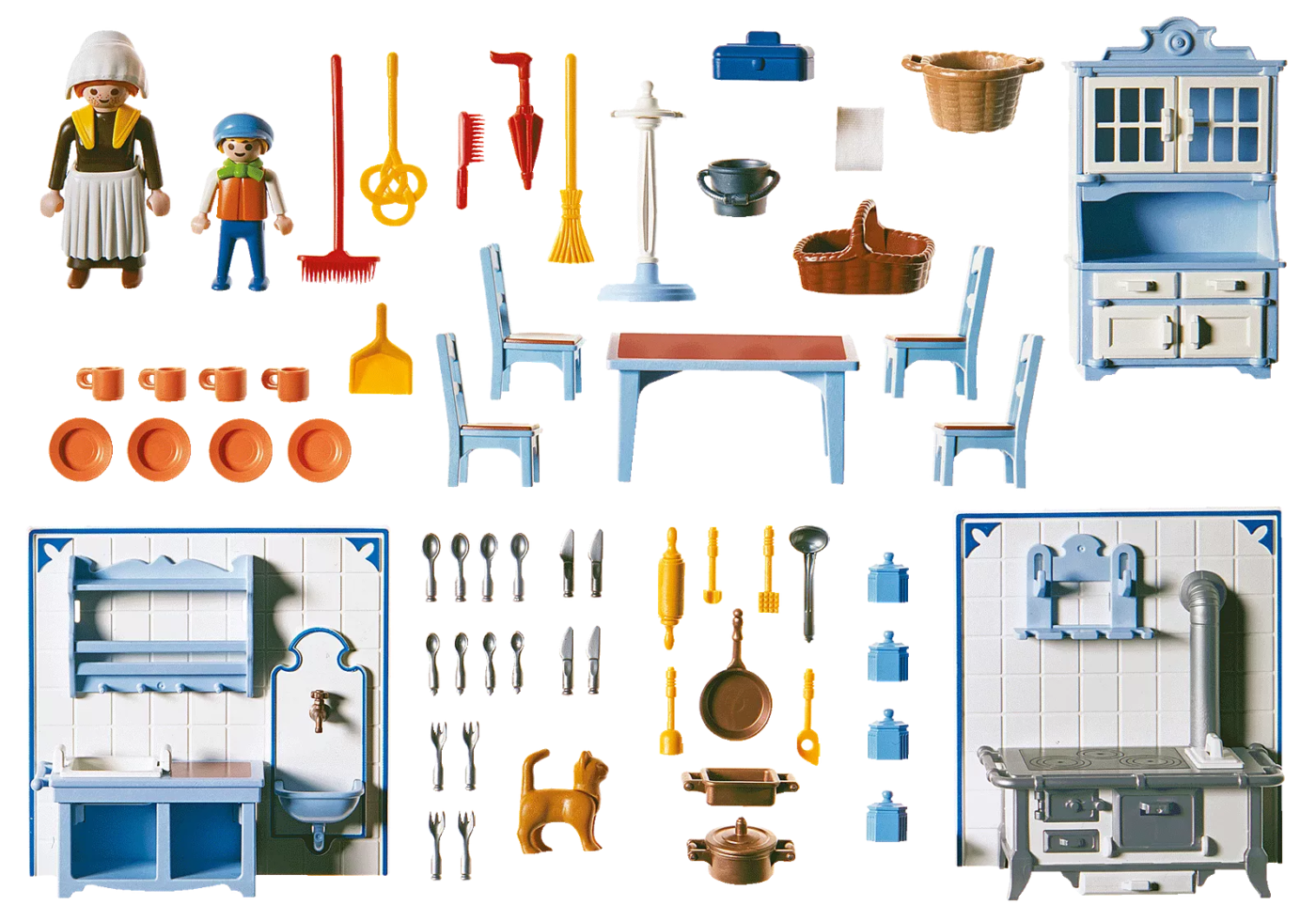 Playmobil 70970 PLAYMOBIL® PLUS Kitchen with Stove ดอลล์เฮ้าส์วิคตอเรียน ห้องครัวพร้อมเตา - Image 3