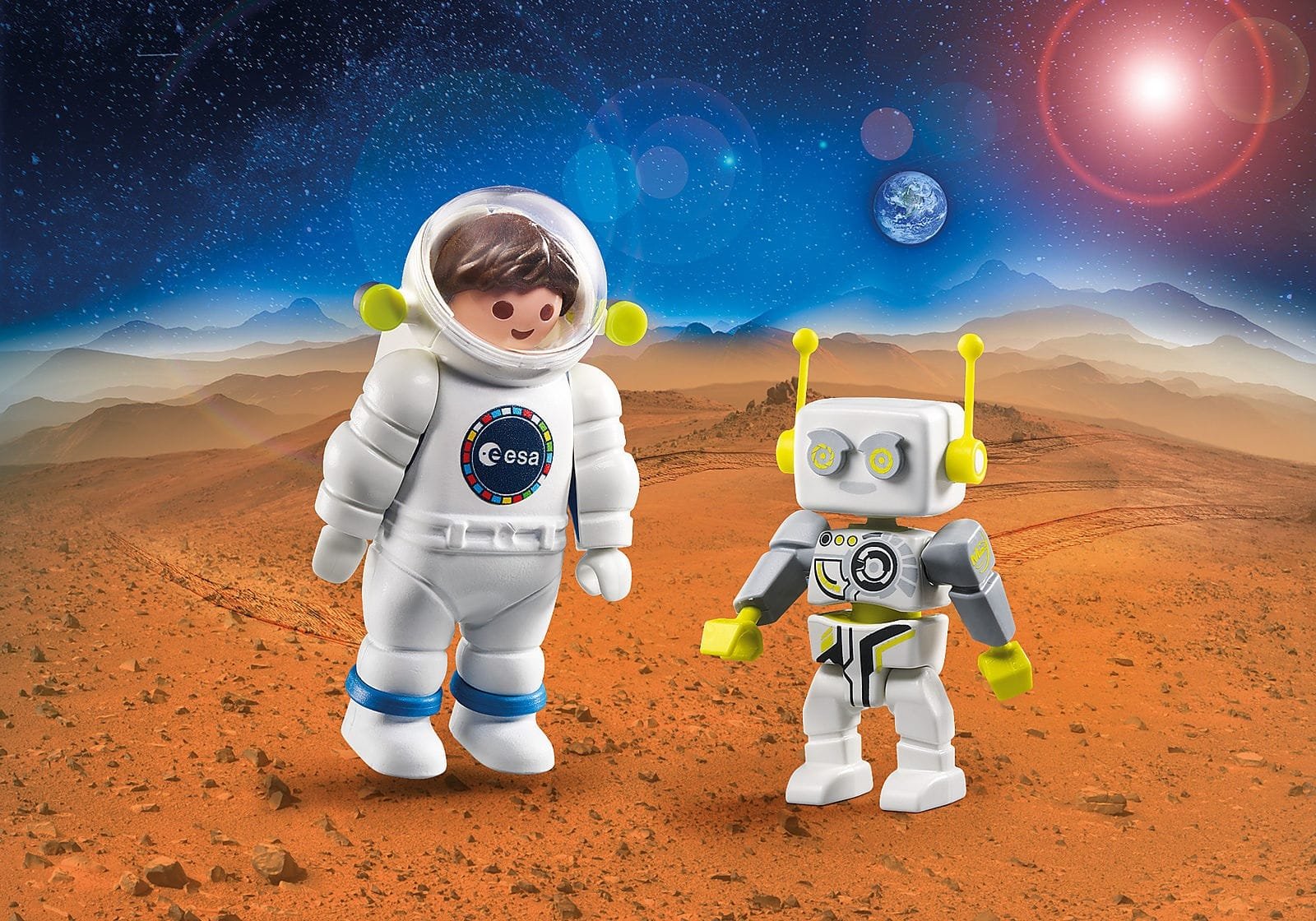 Playmobil 70991 DuoPack ESA Astronaut and ROBert ดูโอ้ นักบินอวกาศ ESA และ ROBert