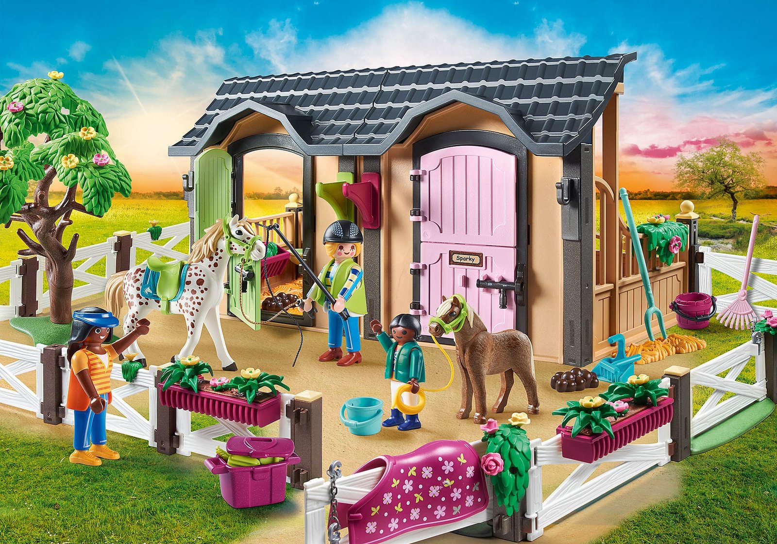 Playmobil 70995 Horse Farm Horseback Riding Lessons ฟาร์มม้า บทเรียนการขี่ม้า