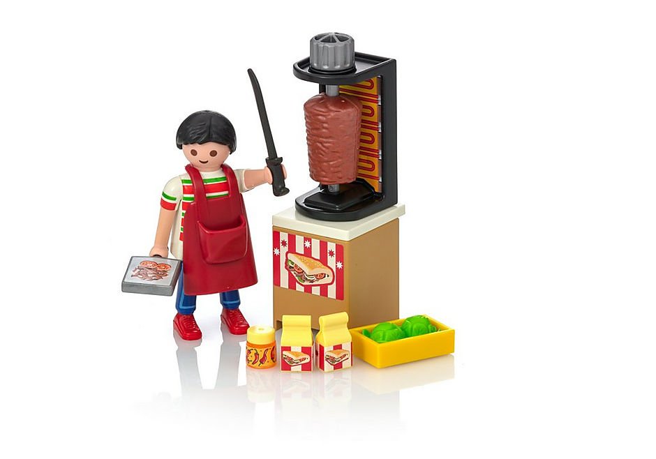 Playmobil 9088 Special Plus Kebab Vendor สเปเชียล ร้านขายเนื้อเคบับ - Image 4