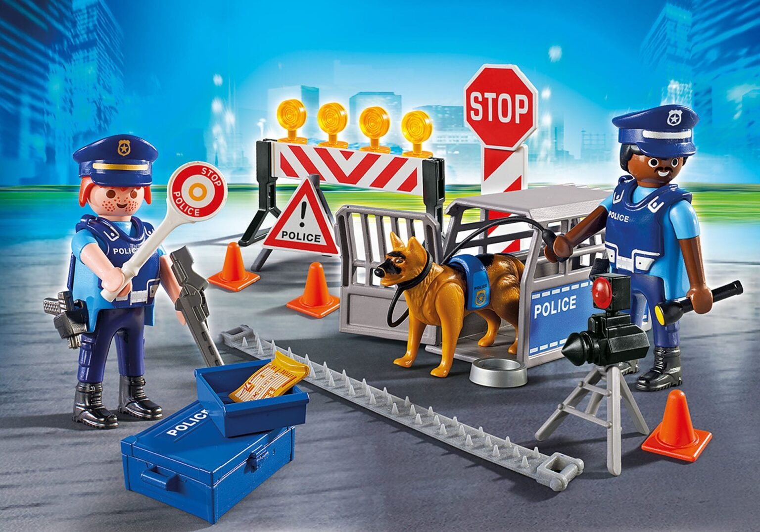 Playmobil 6924 City Action Police Roadblock ซิตี้แอคชั่น ตำรวจด่านสกัดกีดขวาง
