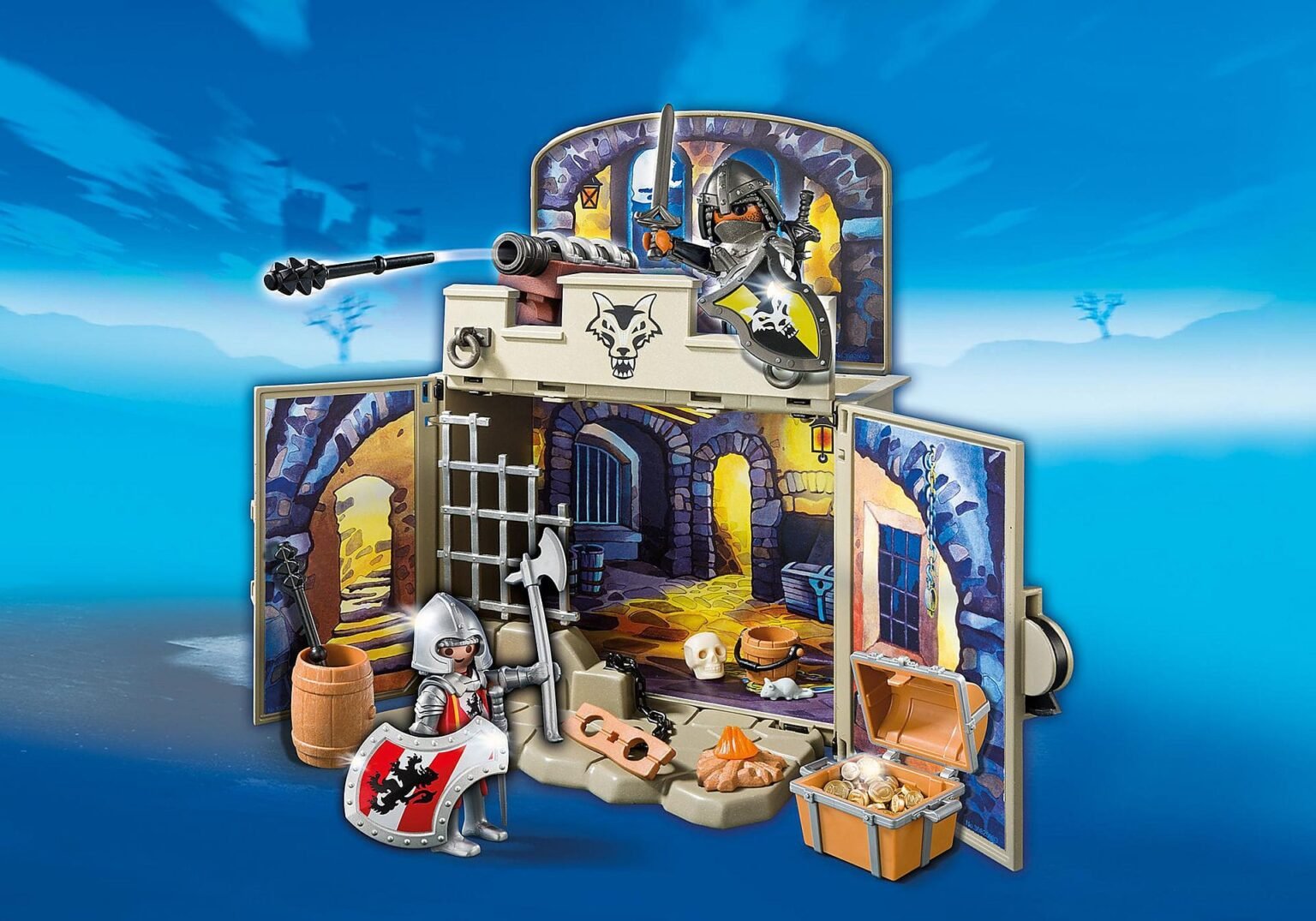 Playmobil 6156 Knights Secret Knights Treasure Room Play Box อัศวิน เซ็ตกล่อง-ห้องลับสมบัติอัศวิน