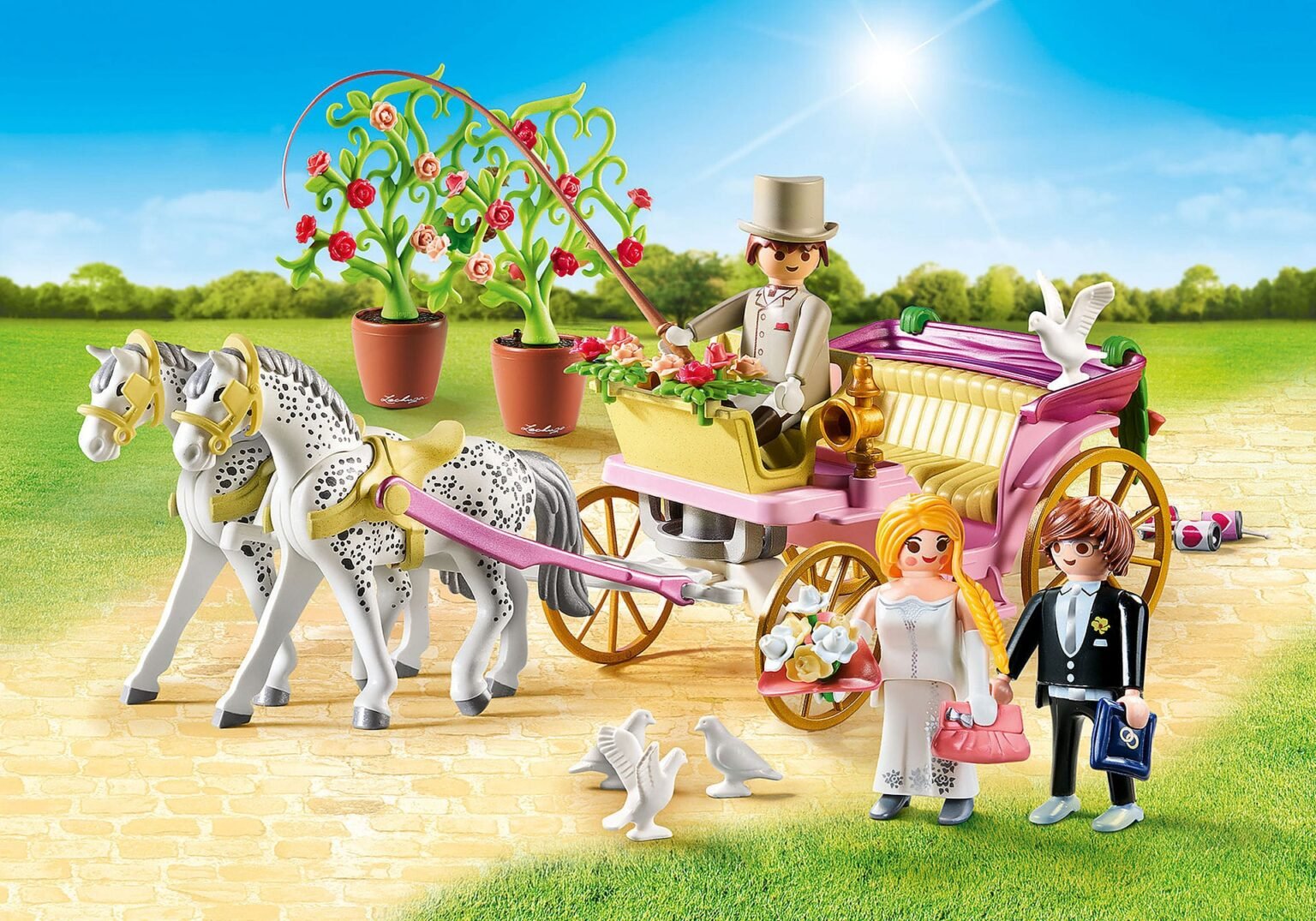 Playmobil 9427 Promotional Wedding Carriage เซ็ตโปรโมชั่น รถม้างานแต่ง