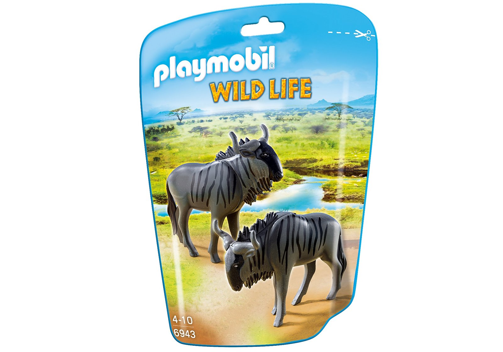 Playmobil 6943 Wifd life Wildebeest ไวล์ดไลฟ์ วัวกระทิงป่า และลูก - Image 2