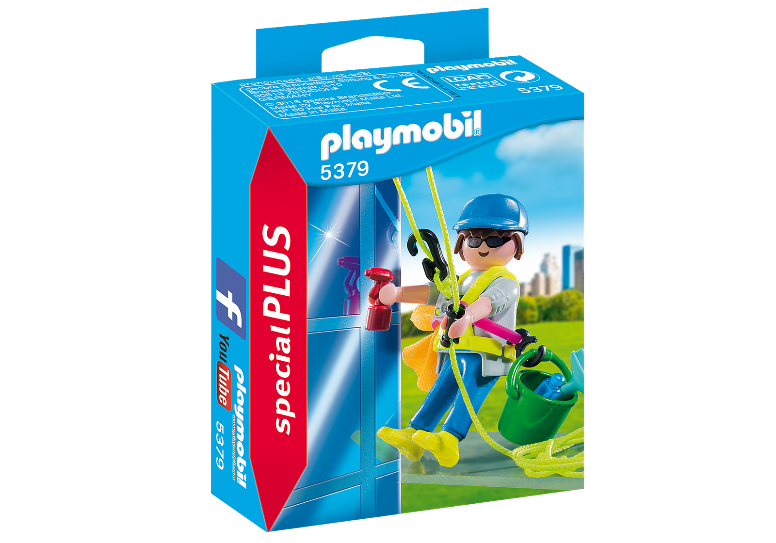 Playmobil 5379 Specials Plus Window Cleaner Figrure สเปเชียล พนักงานทำความสะอาดกระจกตึกสูง - Image 2