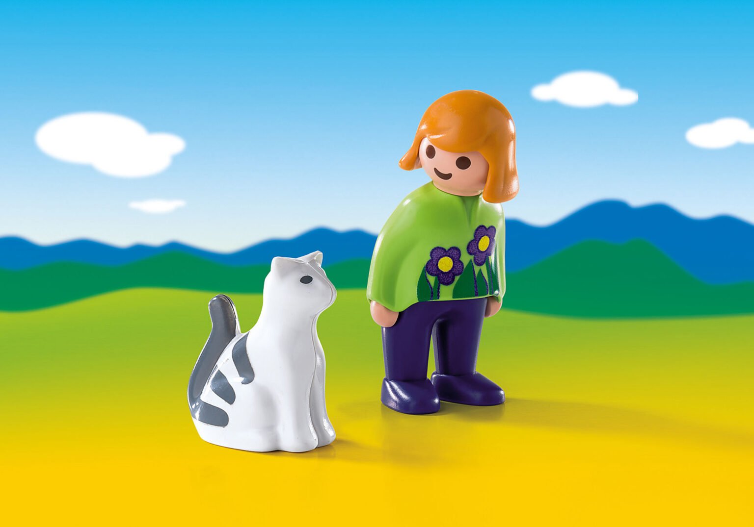 Playmobil 6975 1.2.3 Woman with Cat 123 ผู้หญิง และแมว