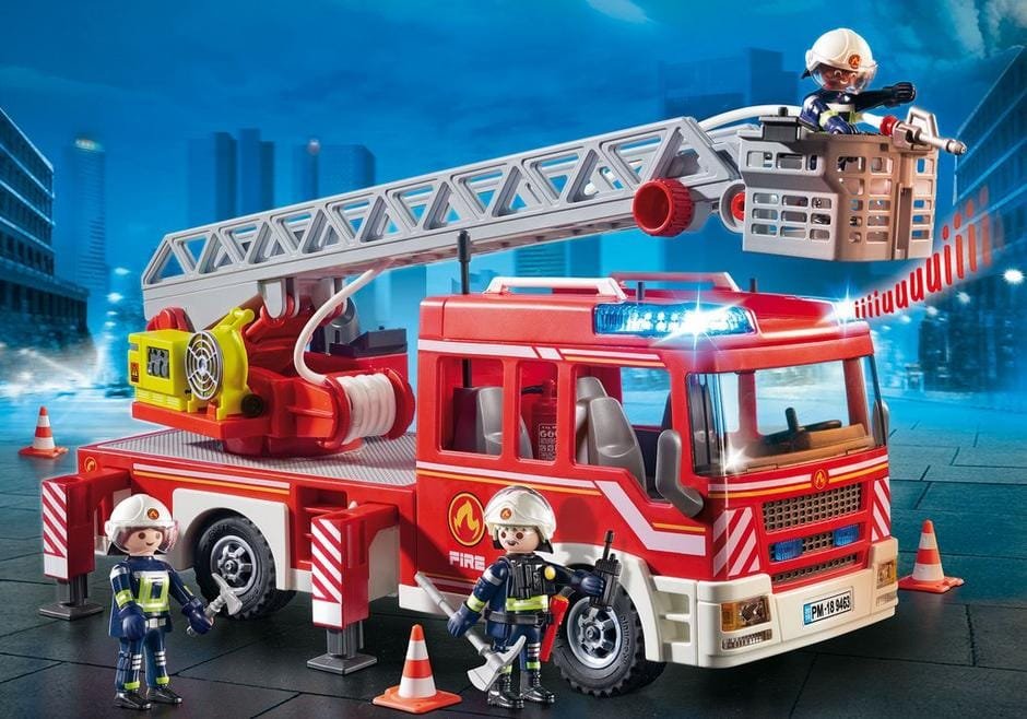 Playmobil 9463 City Action Fire Ladder Unit ซิตี้แอคชั่น รถดับเพลิงพร้อมบันได