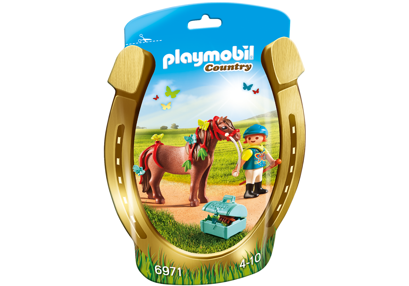 Alternative view of Playmobil 6971 Country Groomer with Butterfly Pony คันทรี เด็กเลี้ยงม้า และโพนี่บัทเทอร์ฟลาย