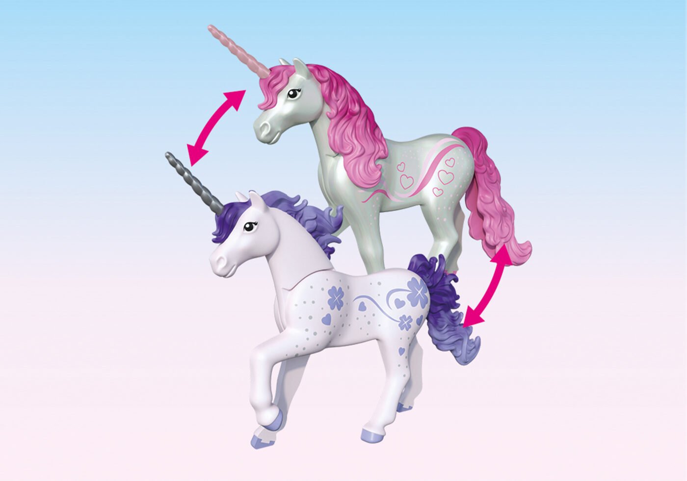Playmobil 71843 Collectible Unicorn Lucky Lavender with Fairy ของเล่นบทบาทสมมติ ยูนิคอร์นแฟนตาซี ลัคกี้ลาเวนเดอร์ จอยลี่ และนางฟ้า - Image 4