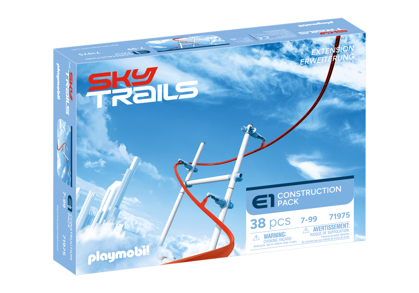 Alternative view of Playmobil 71975 Sky Trails: Construction Pack สกายเทรลส์ ชุดเสริมโครงสร้างทางราง