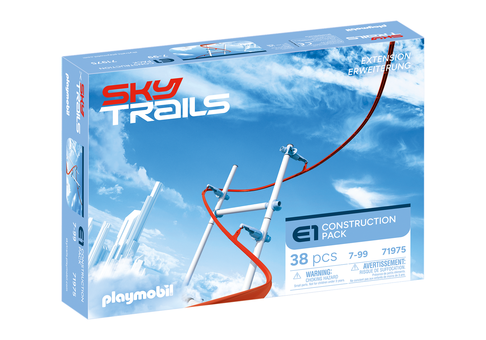 Playmobil 71975 Sky Trails: Construction Pack สกายเทรลส์ ชุดเสริมโครงสร้างทางราง - Image 2