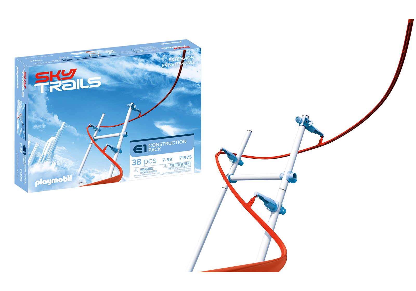 Playmobil 71975 Sky Trails: Construction Pack สกายเทรลส์ ชุดเสริมโครงสร้างทางราง - Image 4