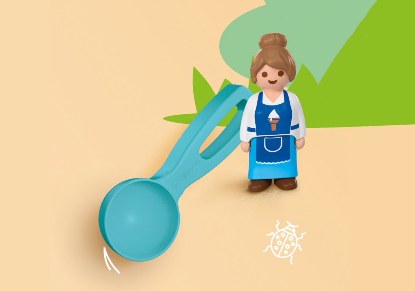 Playmobil 72006 JUNIOR: Sand Ice Cream Shop จูเนียร์ ของเล่นทราย ร้านไอศกรีม - Image 4