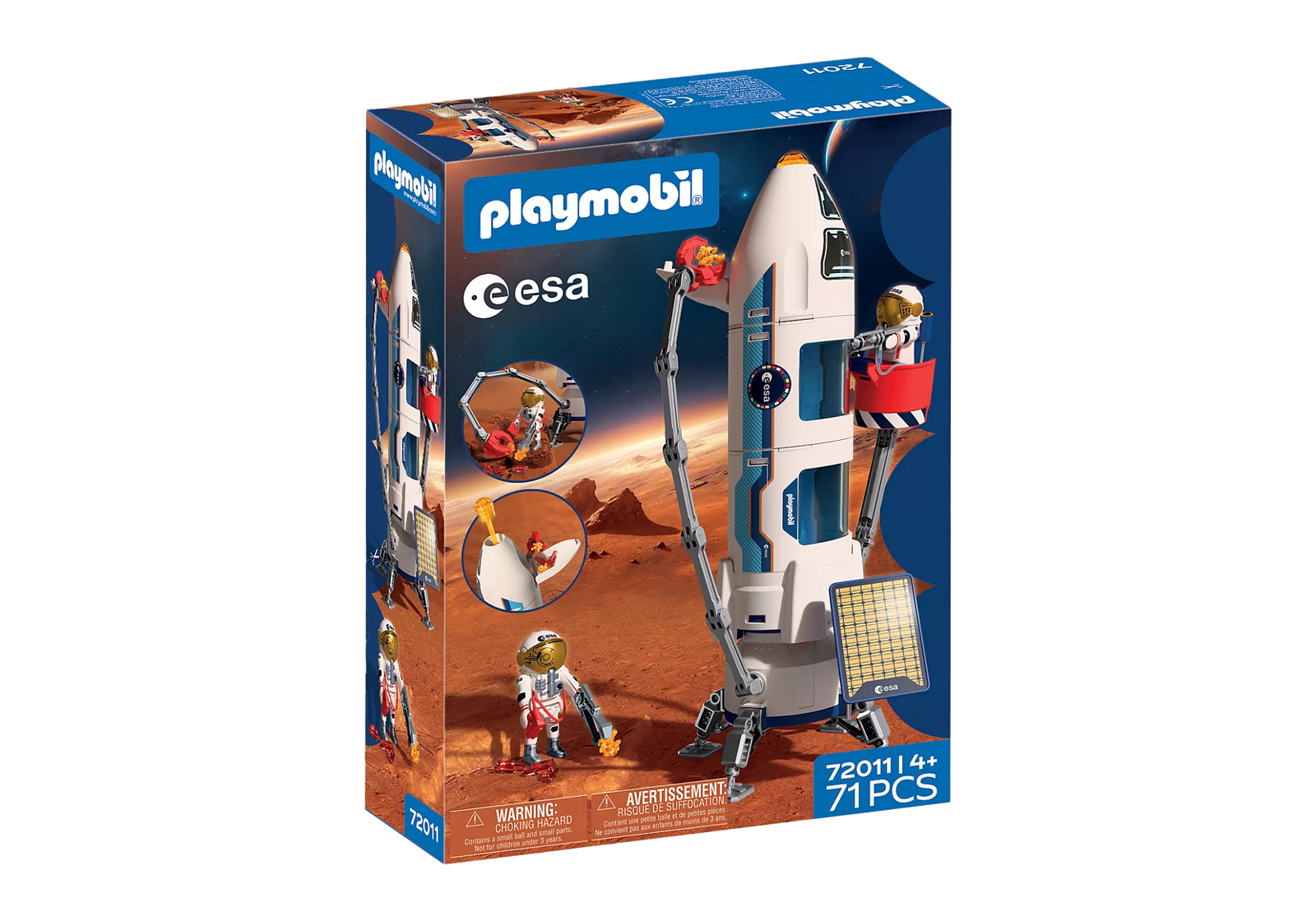 Playmobil 72011 ESA: Mars Research Rocket ของเล่นบทบาทสมมติ ESA จรวดวิจัยดาวอังคาร พร้อมฐานยิง - Image 2