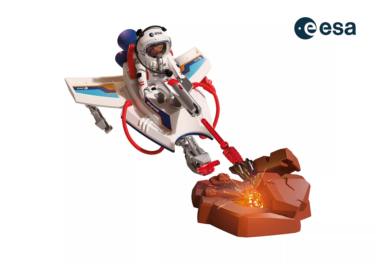 Playmobil 72013 ESA: Space Glider ESA ยานเครื่องร่อนอวกาศ พร้อมนักบิน ESA - Image 4
