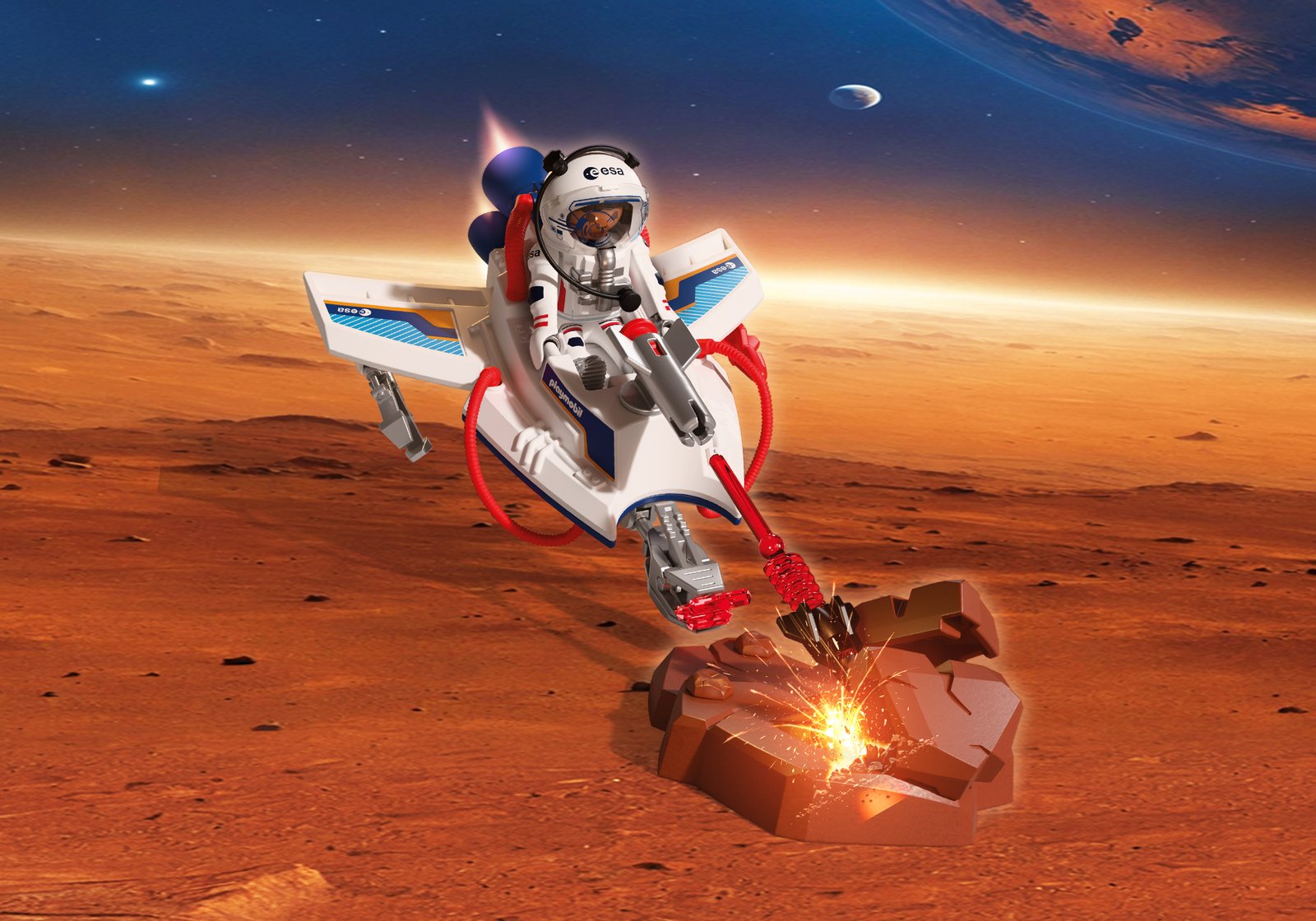 Playmobil 72013 ESA: Space Glider ESA ยานเครื่องร่อนอวกาศ พร้อมนักบิน ESA