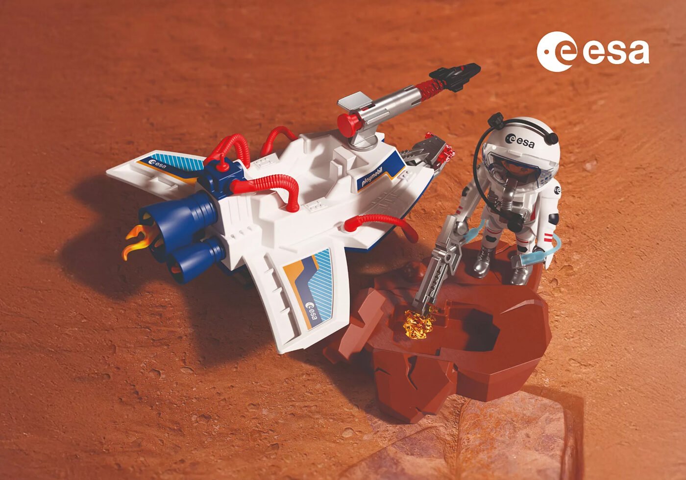Playmobil 72013 ESA: Space Glider ESA ยานเครื่องร่อนอวกาศ พร้อมนักบิน ESA - Image 5