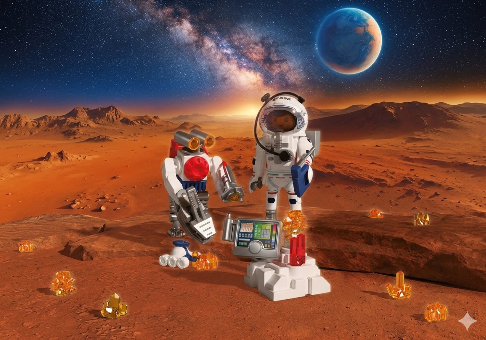 Playmobil 72014 ESA: Astronaut with Robot ESA นักบินอวกาศและหุ่นยนต์