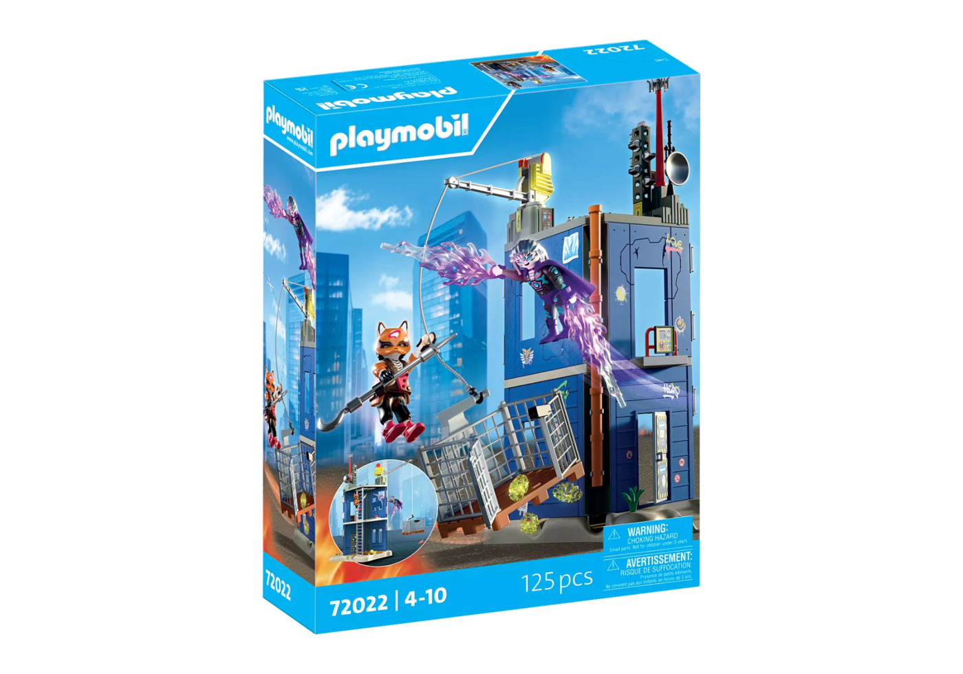 Alternative view of Playmobil 72022 Duel at the Hero-Tower ฮีโร่ ศึกดวลบนฮีโร่ทาวเวอร์ โครนาร์ ปะทะ เบลซเทล