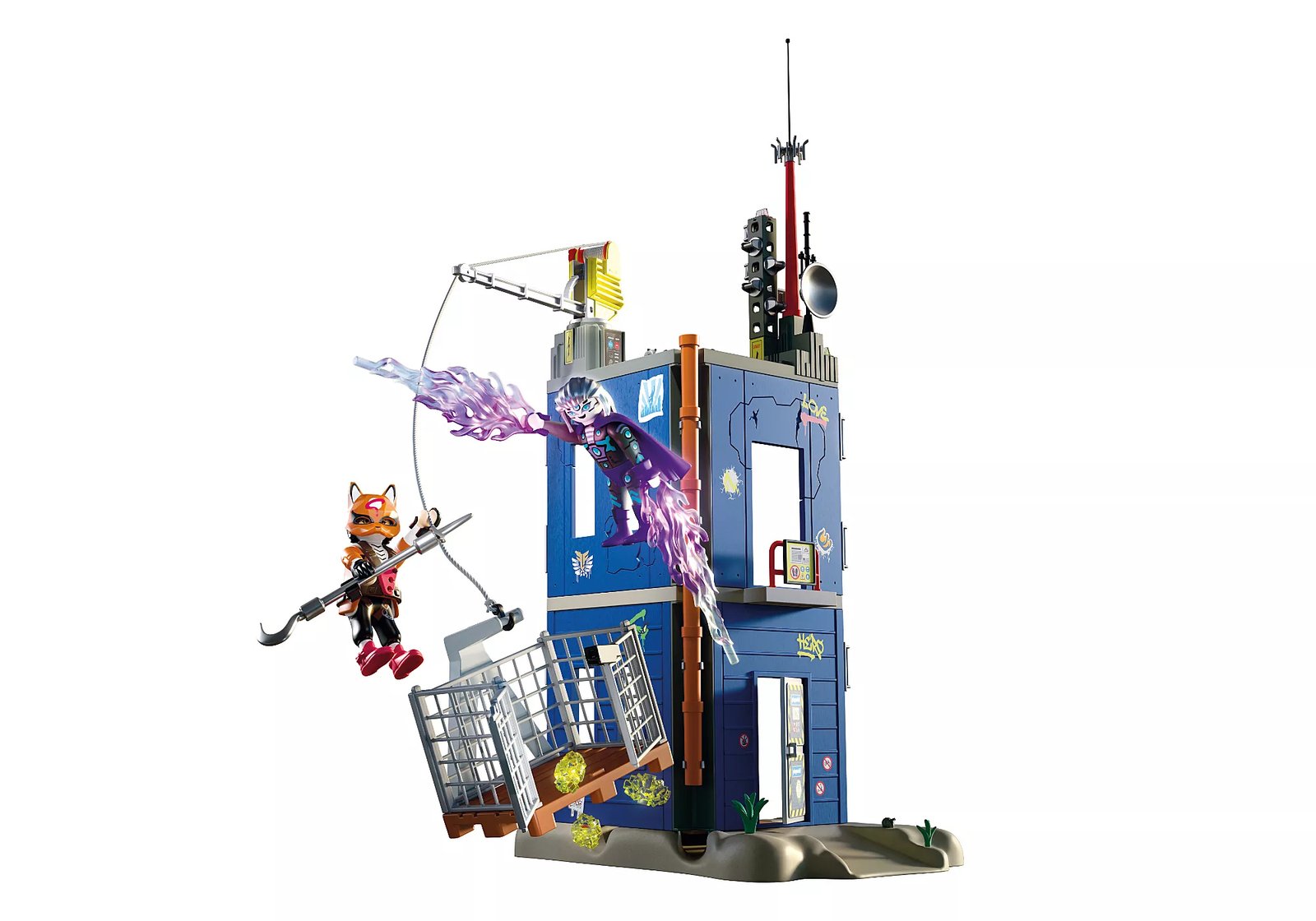 Playmobil 72022 Duel at the Hero-Tower ฮีโร่ ศึกดวลบนฮีโร่ทาวเวอร์ โครนาร์ ปะทะ เบลซเทล - Image 4