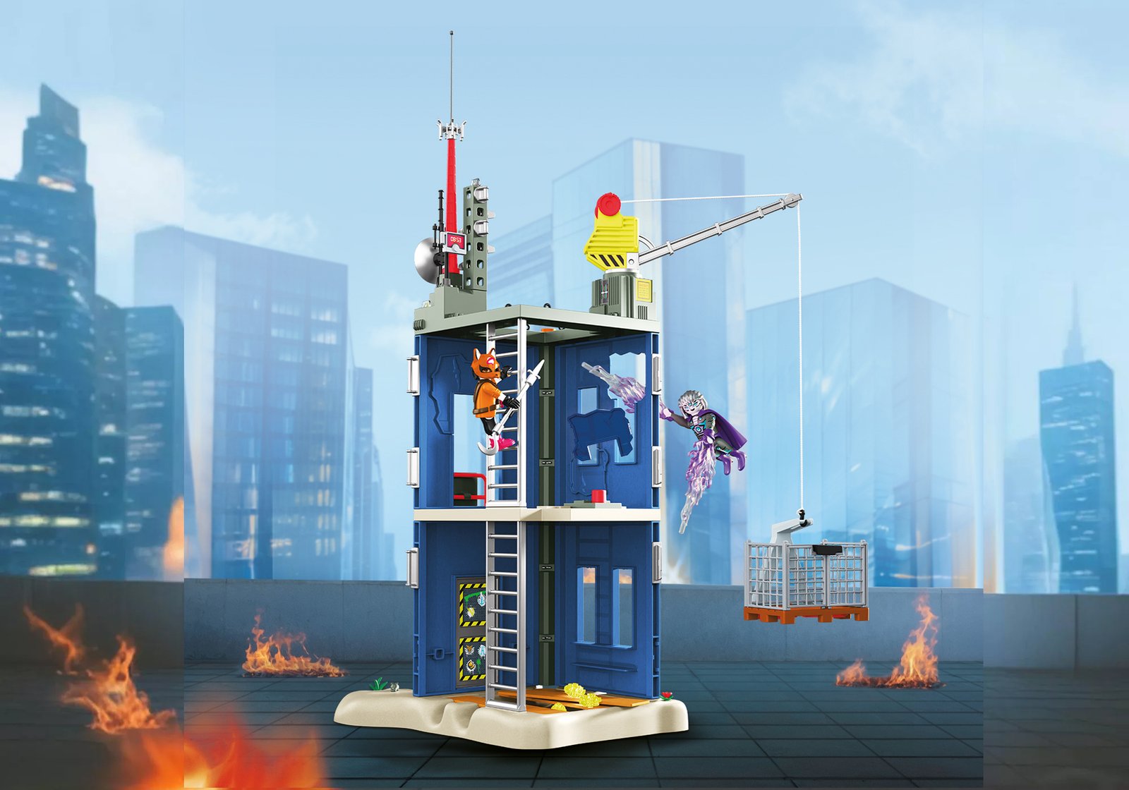 Playmobil 72022 Duel at the Hero-Tower ฮีโร่ ศึกดวลบนฮีโร่ทาวเวอร์ โครนาร์ ปะทะ เบลซเทล - Image 5
