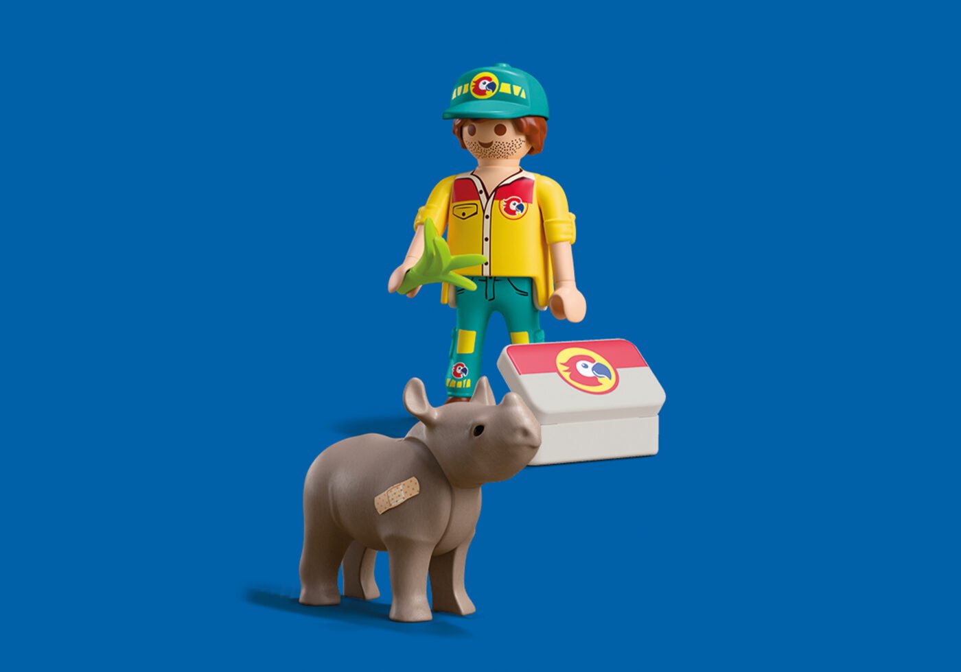 Playmobil 72025 DuoPack Ranger with Rhino ดูโอ้ ผู้ดูแลสวนสัตว์และแรดน้อย - Image 5