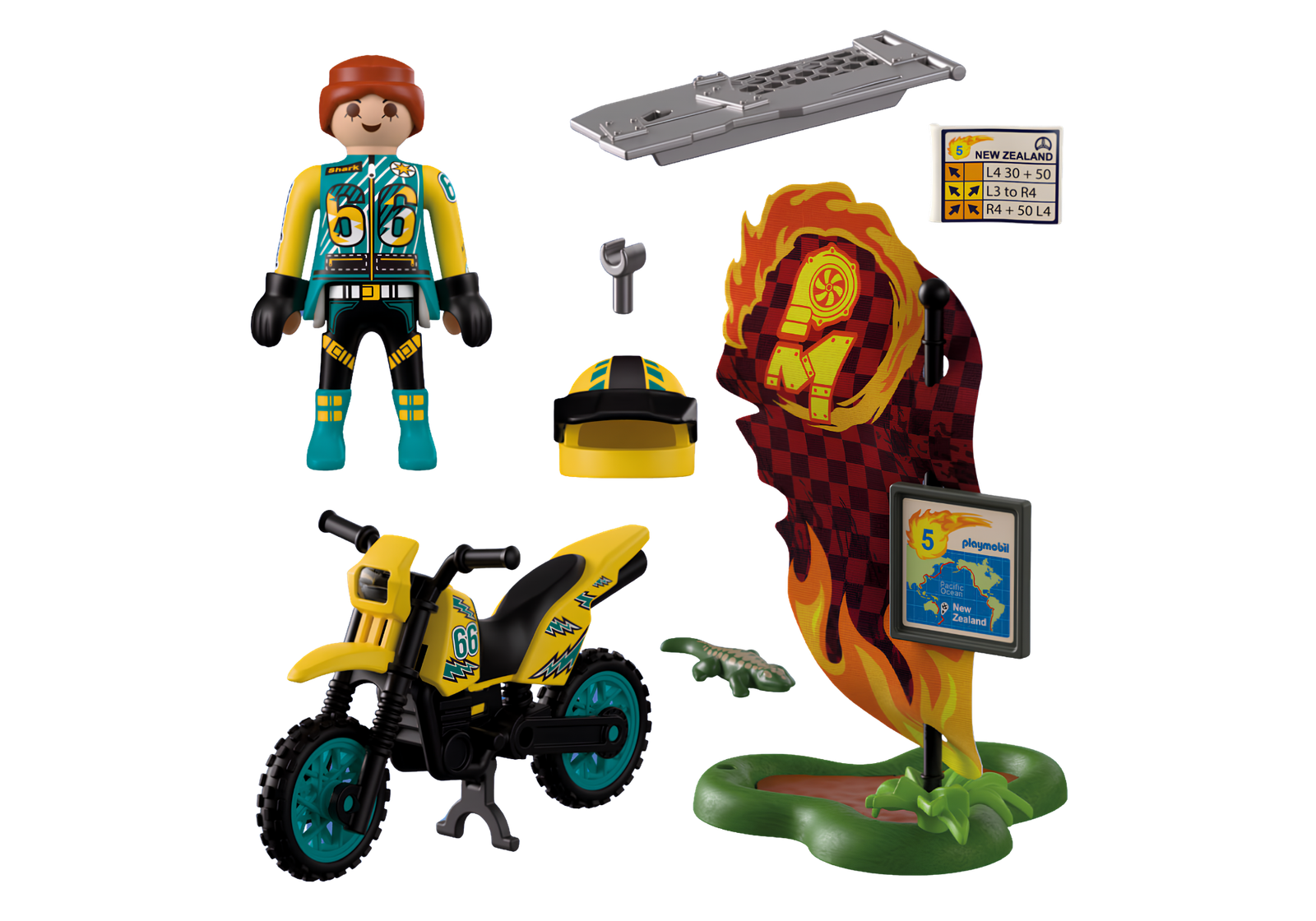 Playmobil 72065 Off-Road Motor Bike รถออฟโรด มอเตอร์ไซค์วิบากออฟโรด - Image 3
