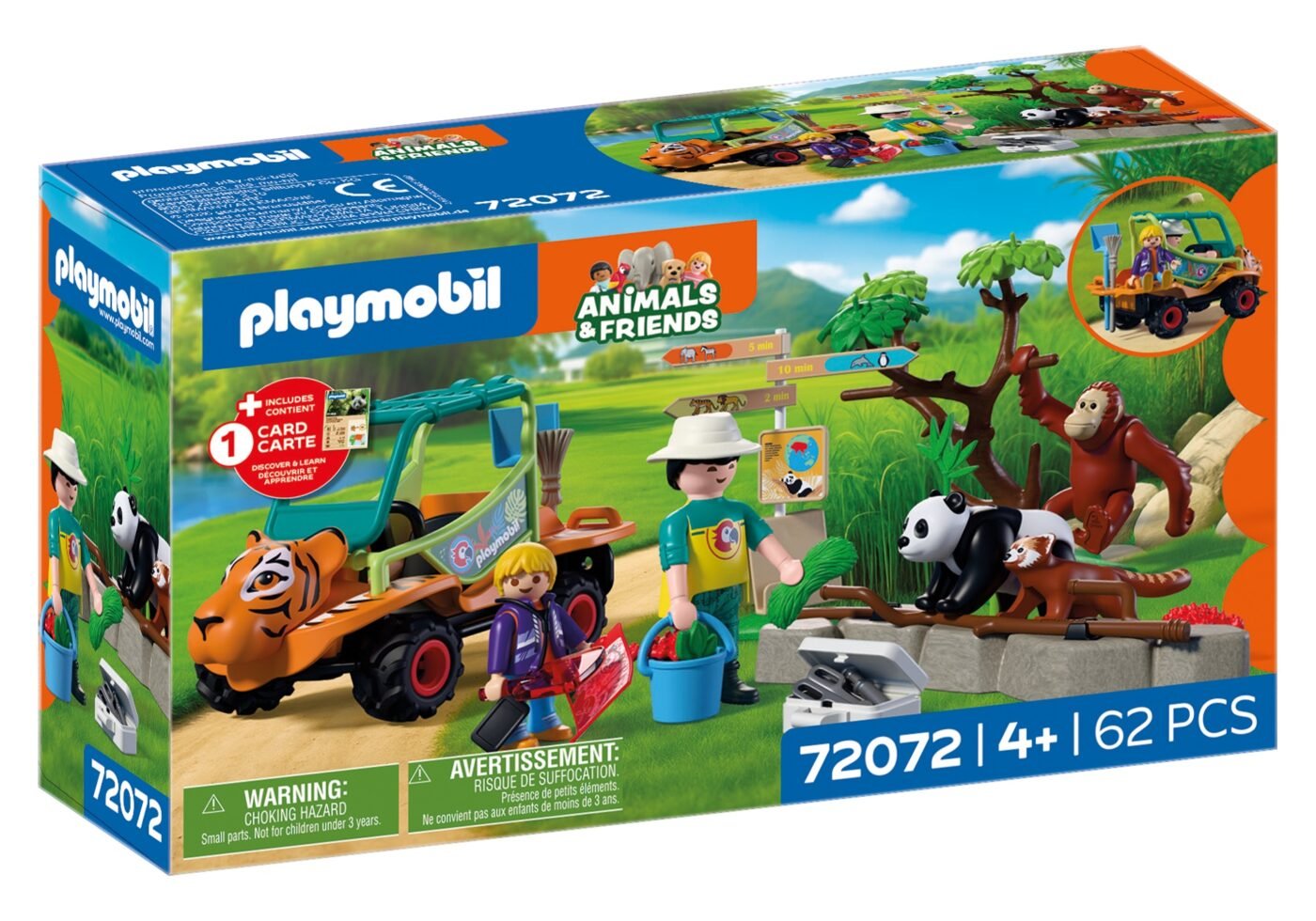 Alternative view of Playmobil 72072 Zoo: Zookeeper with vehicle สวนสัตว์ เจ้าหน้าที่ดูแลสัตว์และรถตรวจการณ์