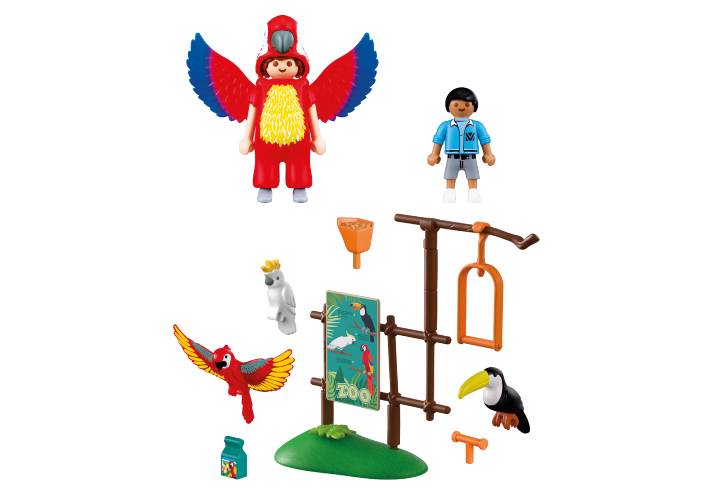 Playmobil 72074 Zoo: Mascot สวนสัตว์ มาสคอตนกแก้ว - Image 3