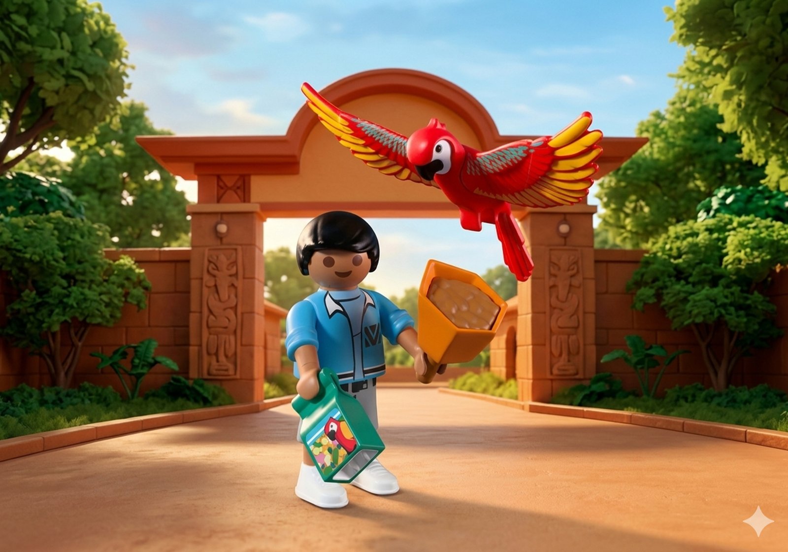 Playmobil 72074 Zoo: Mascot สวนสัตว์ มาสคอตนกแก้ว - Image 5
