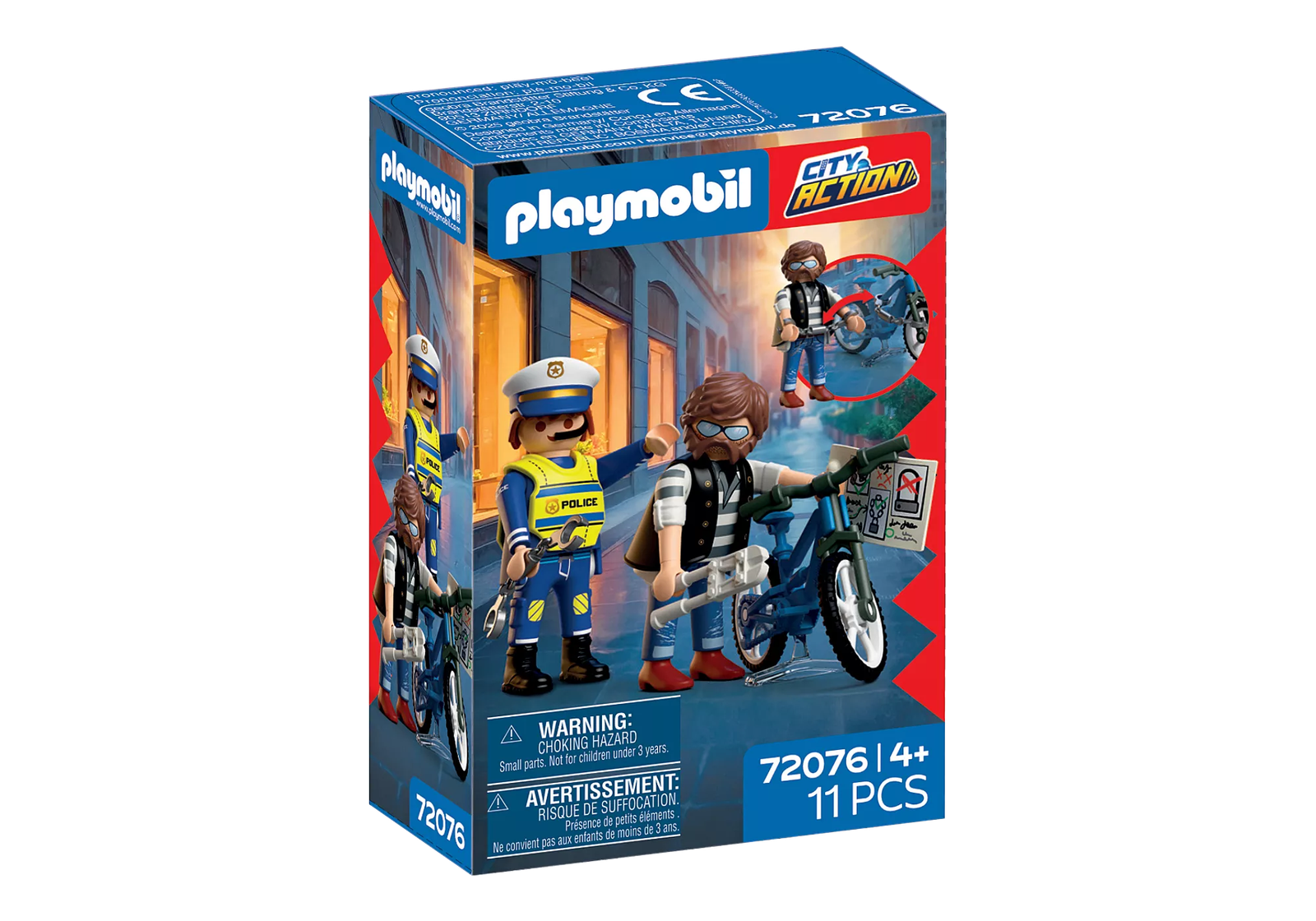 Playmobil 72076 Bicycle Theft ตำรวจ คดีโจรกรรมจักรยาน - Image 2