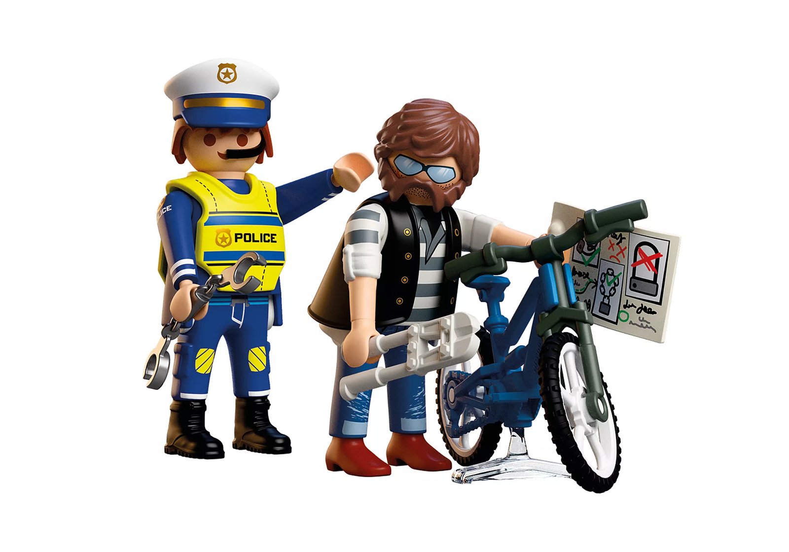 Playmobil 72076 Bicycle Theft ตำรวจ คดีโจรกรรมจักรยาน - Image 4