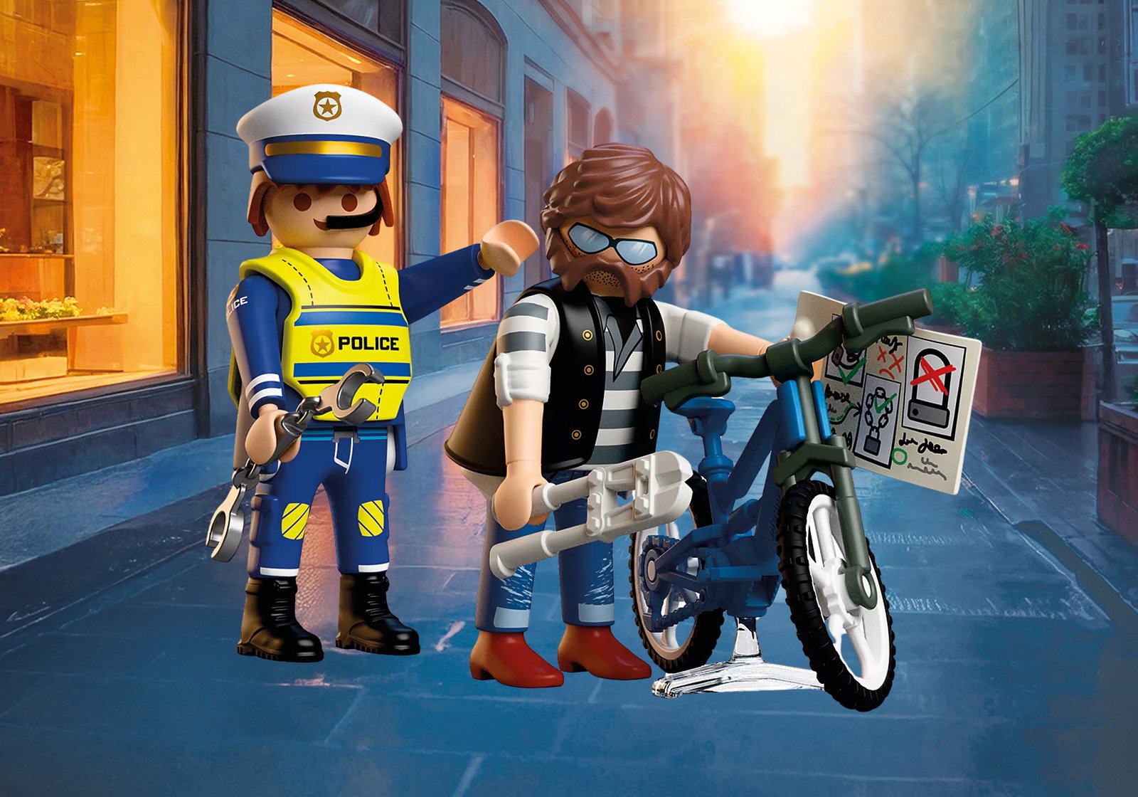Playmobil 72076 Bicycle Theft ตำรวจ คดีโจรกรรมจักรยาน