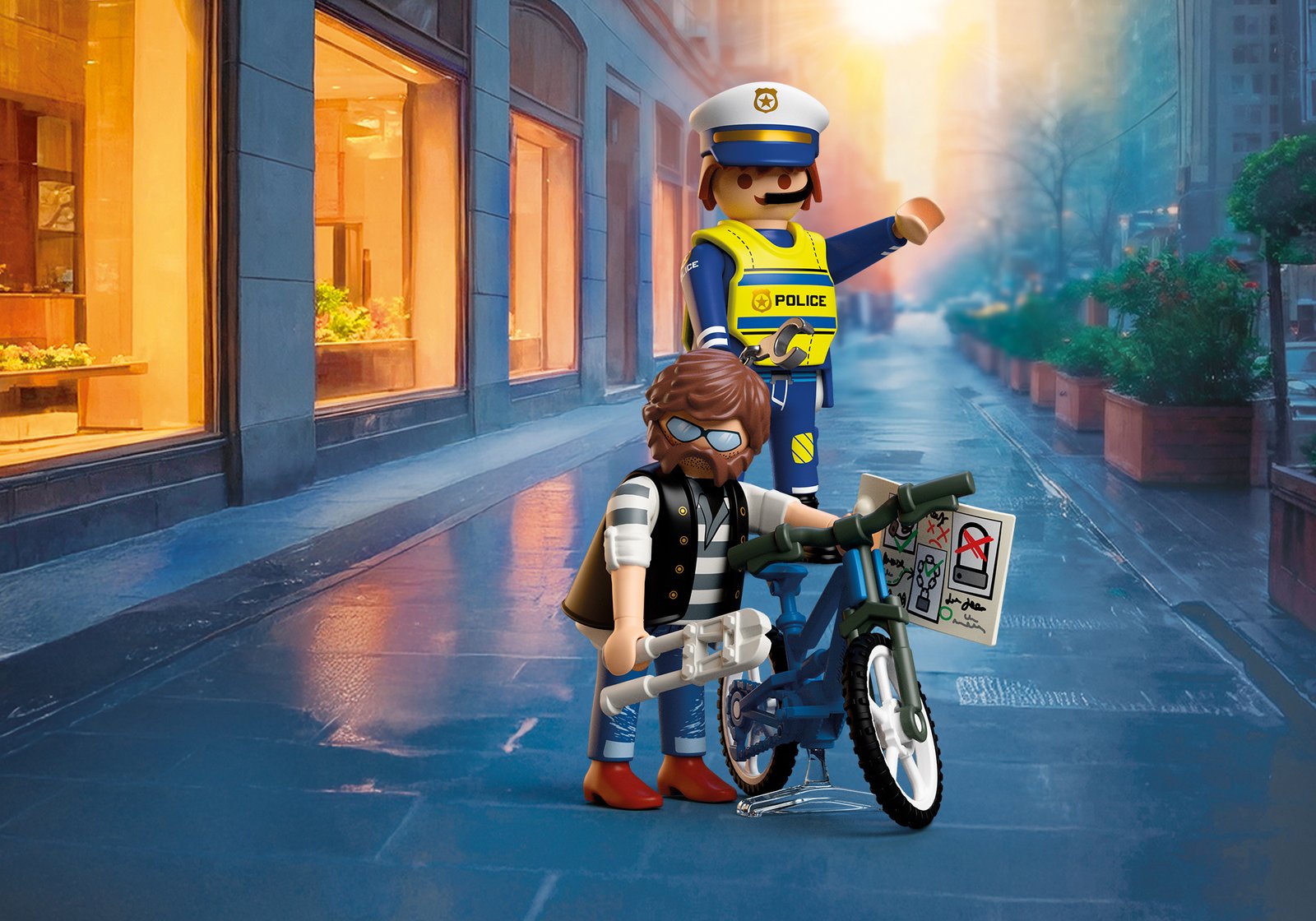 Playmobil 72076 Bicycle Theft ตำรวจ คดีโจรกรรมจักรยาน - Image 8