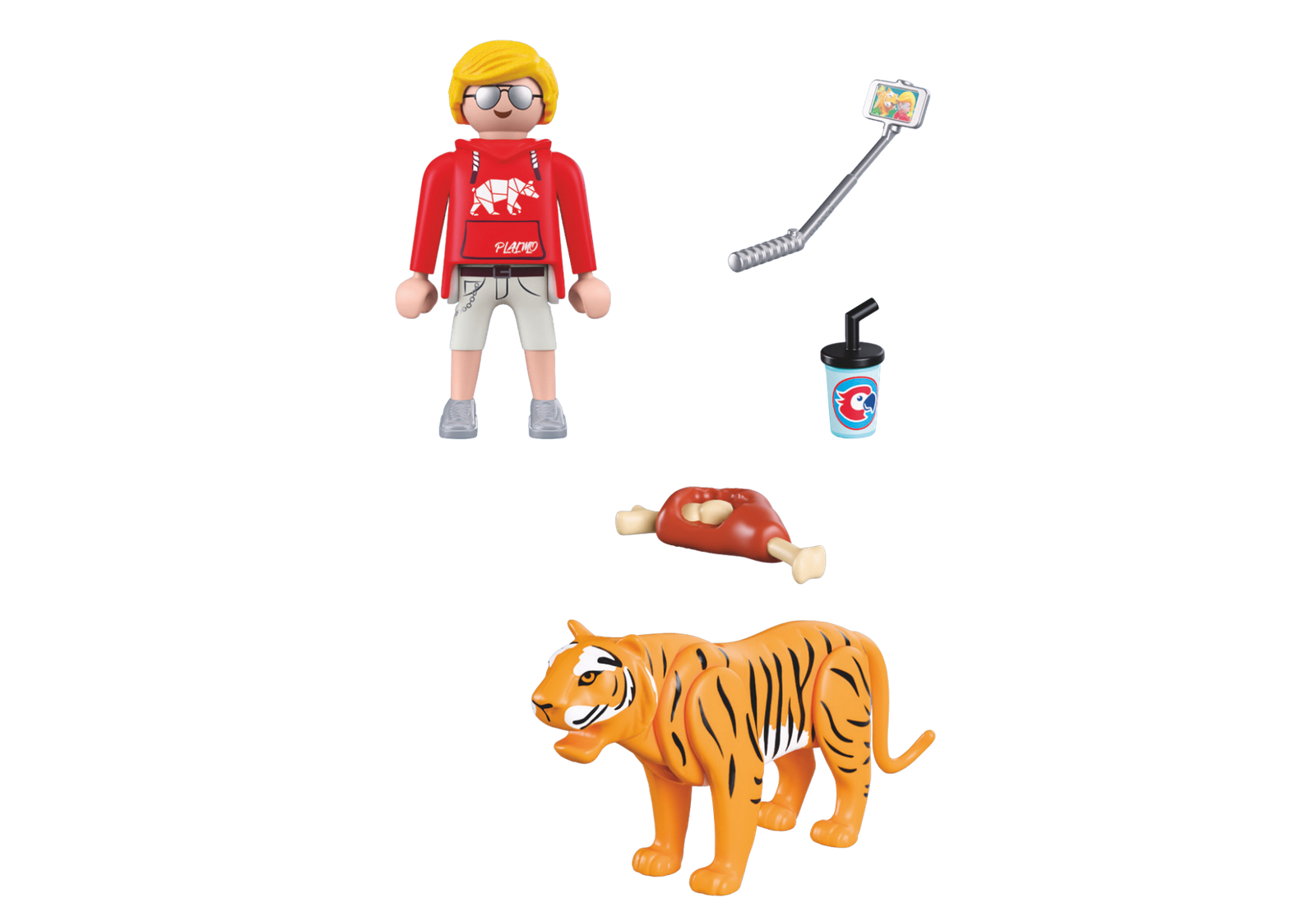 Playmobil 72089 Zoo: Tiger and Visitor สวนสัตว์ เสือโคร่งและผู้เข้าชม - Image 3