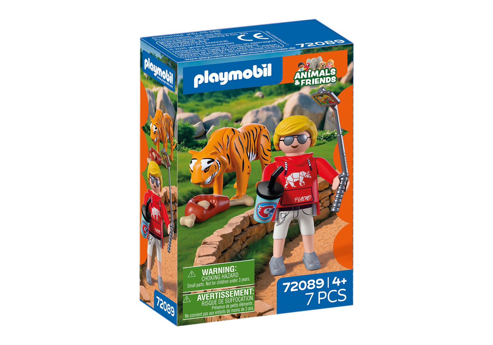Playmobil 72089 Zoo: Tiger and Visitor สวนสัตว์ เสือโคร่งและผู้เข้าชม - Image 2